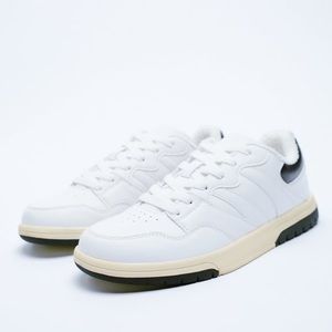 ZARA BLACK & WHITE ATHLETIC SNEAKERS BRAND NEW WIT TAGS US 7.5 EUR 38